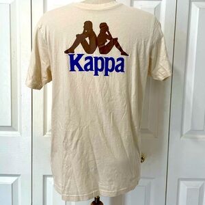 Kappa Beige T-Shirt with Logo Size Large